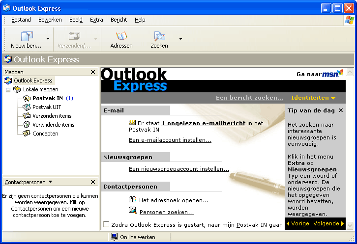 Hoe configureer ik Outlook Express