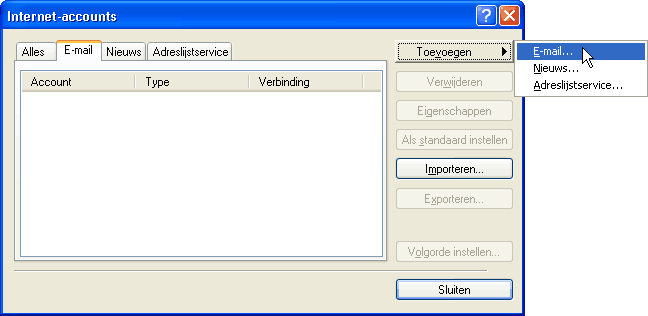 Hoe configureer ik Outlook Express